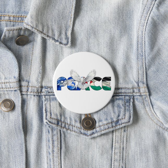 Peace Between Israel and Palestine Button (In Situ)