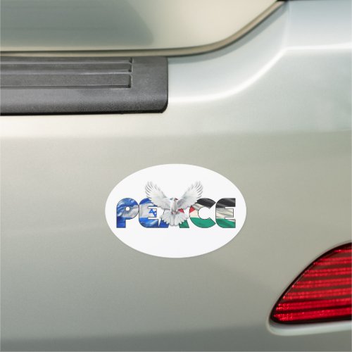 Peace Between Israel and Palestine Car Magnet