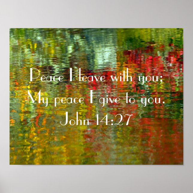 Peace bible verse John 14:27 Poster (Front)