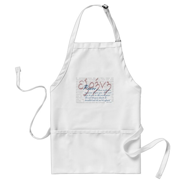 Peace Bible Verse on Christian Apron (Front)