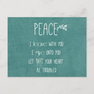 Peace Bible Verse Postcard