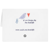 Peace Bird Cards (Back Horizontal)