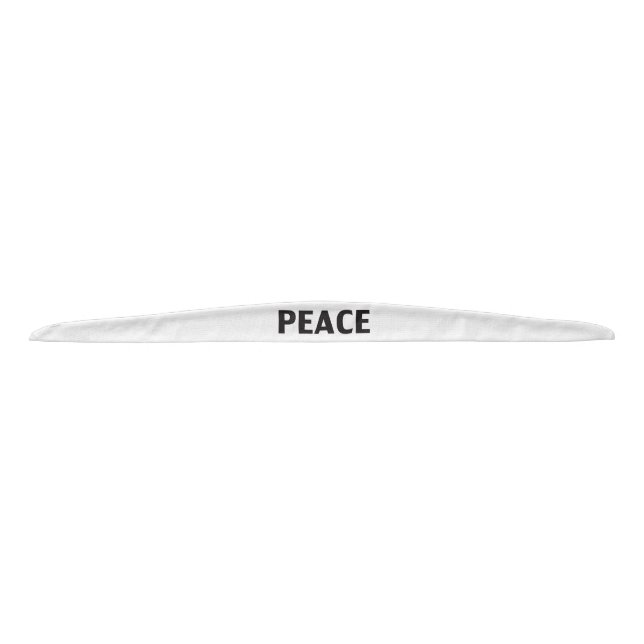 Peace black white simple tie headband (Front)
