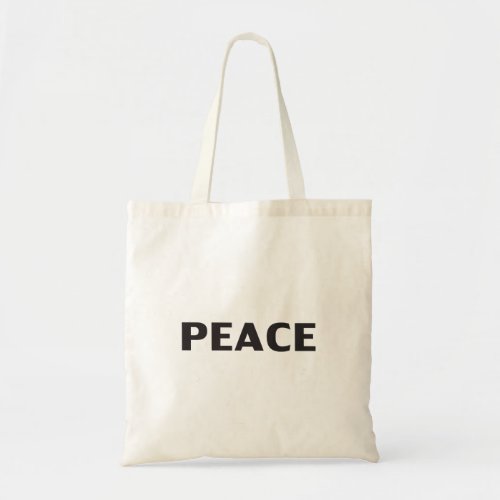 Peace black white Tote Bag