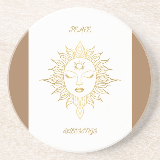 Peace & Blessings Coaster (Front)