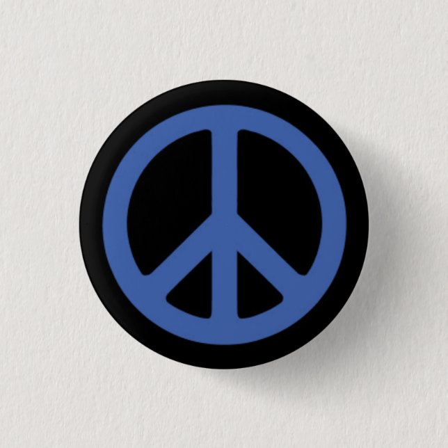 Peace Blue Button (Front)