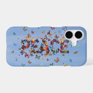 PEACE Blue Sky Butterflies   Motivational Phone iPhone 17 Case