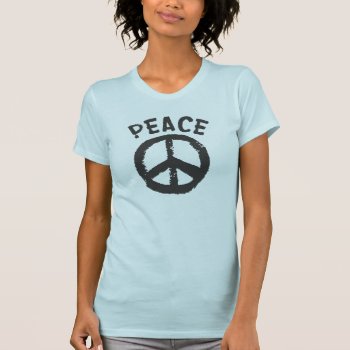 Peace Brown T-shirt by designdivastuff at Zazzle