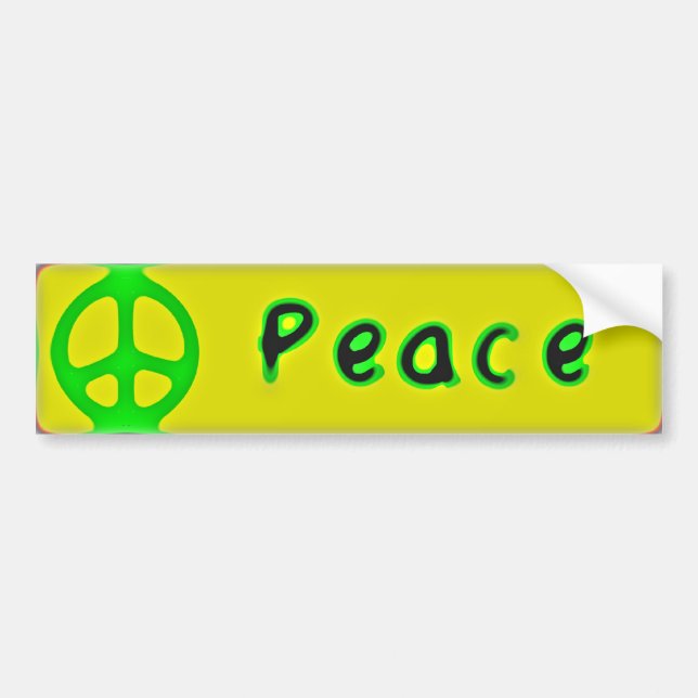 peace bumper sticker (Front)