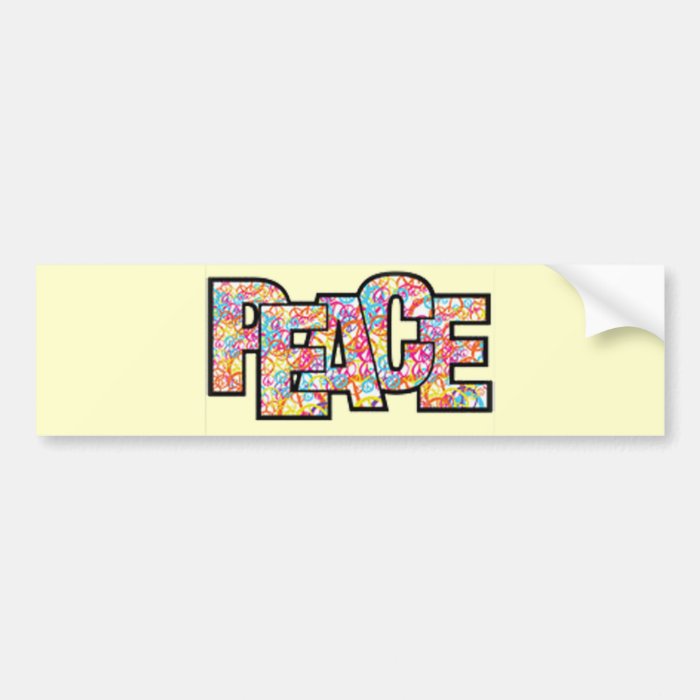 PEACE BUMPER STICKER