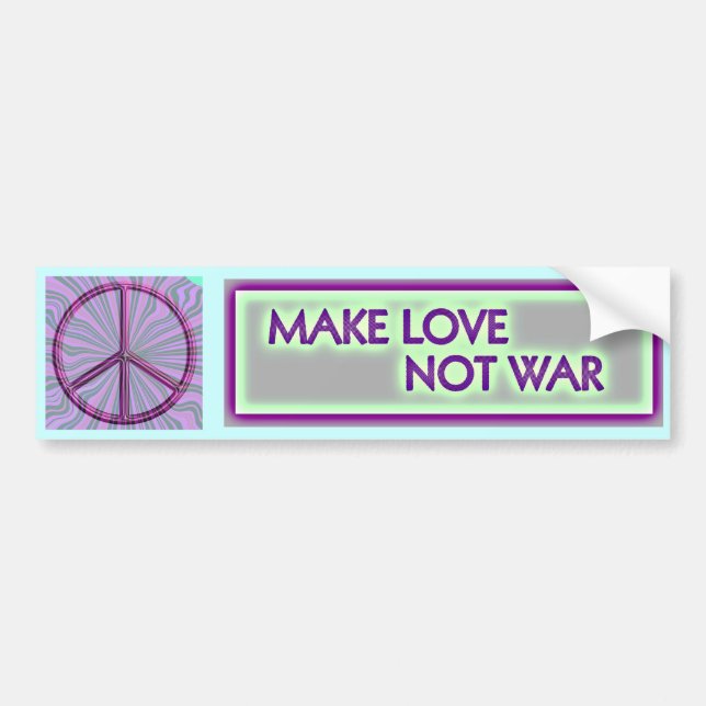 PEACE BUMPER STICKER (Front)