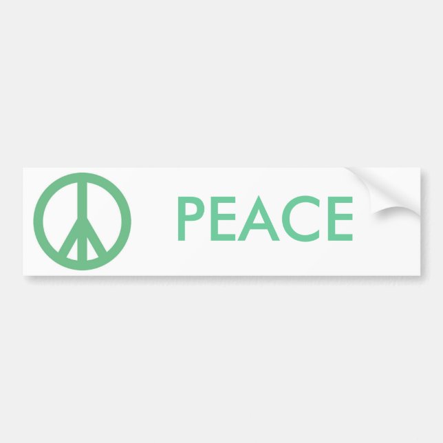 peace bumper sticker (Front)