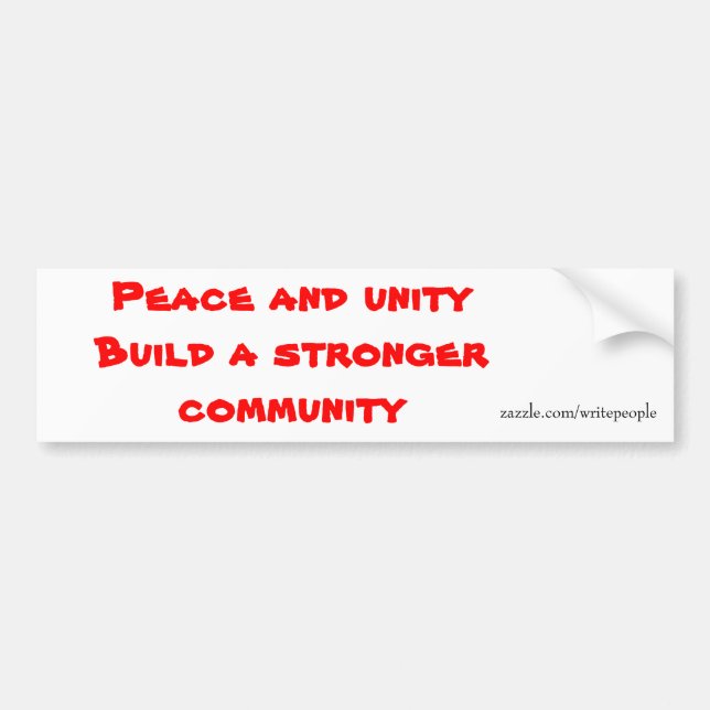 peace bumper stickers (Front)