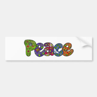 Peace Bumpersticker Bumper Sticker