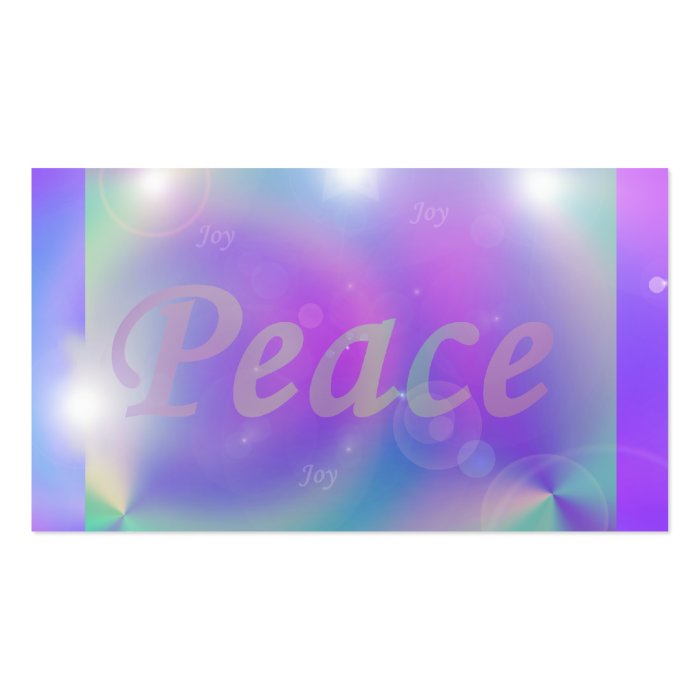 Peace Business Card Template
