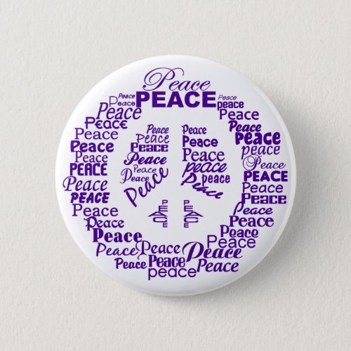 Peace button _ purple