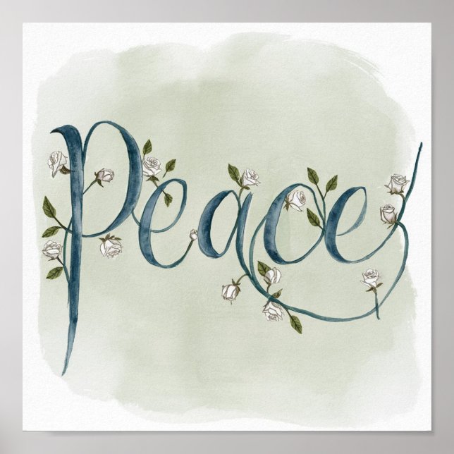 Peace Calligraphy Poster (Front)