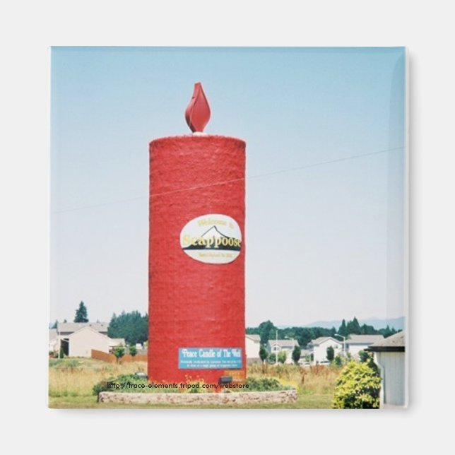 Peace Candle magnet (Front)