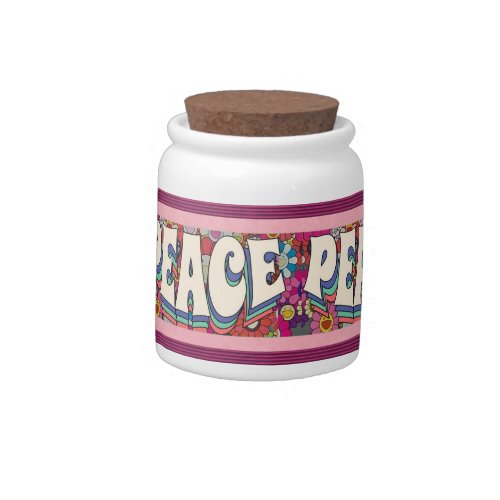 Peace Candy Jar