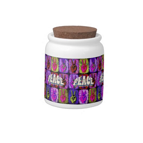 Peace Candy Jar