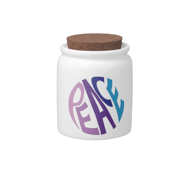 PEACE  CANDY JAR (Front)