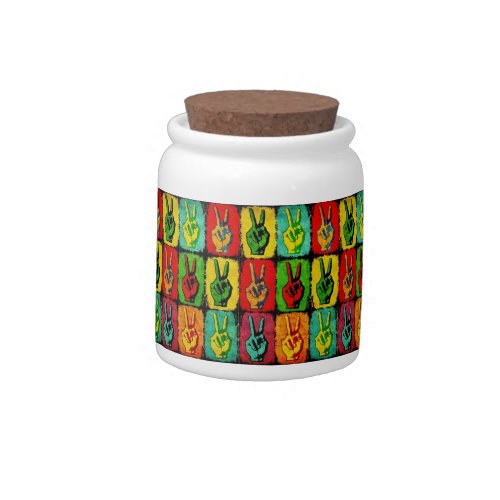 Peace Candy Jar