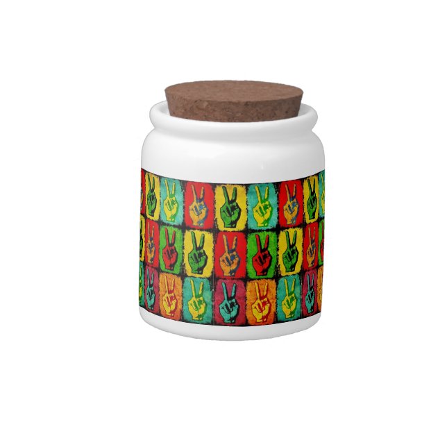 Peace Candy Jar (Left)