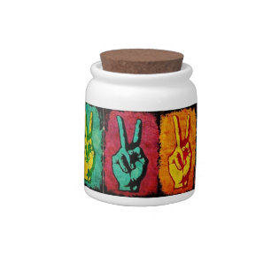 Peace Candy Jar