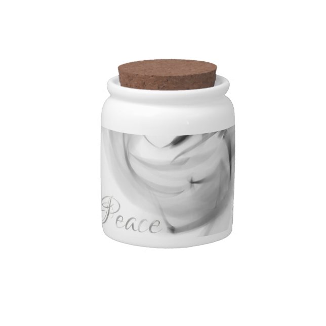 Peace Canister Candy Jar (Front)