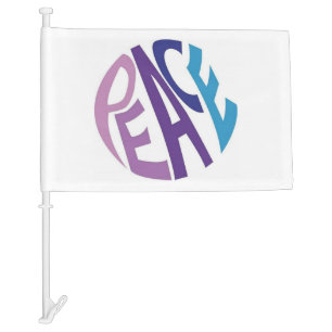 PEACE CAR FLAG