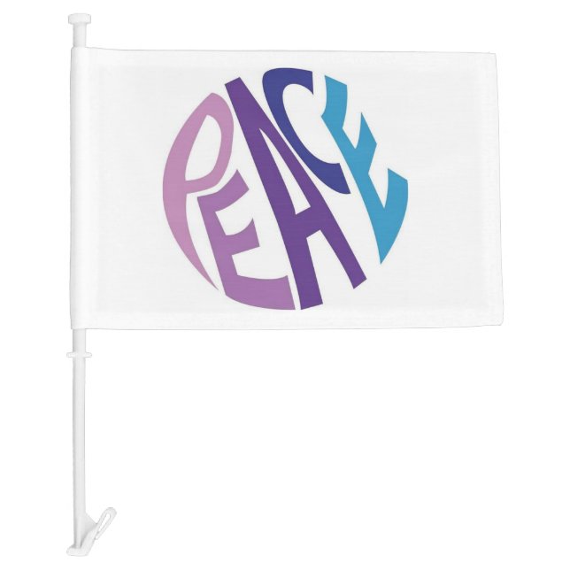 PEACE CAR FLAG (Front)