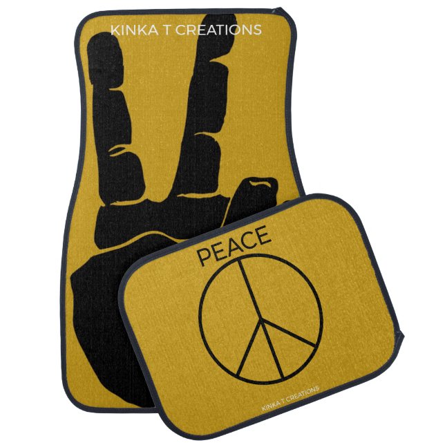 Peace Car Floor Mat (Set)