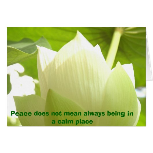 Peace Card (Front Horizontal)