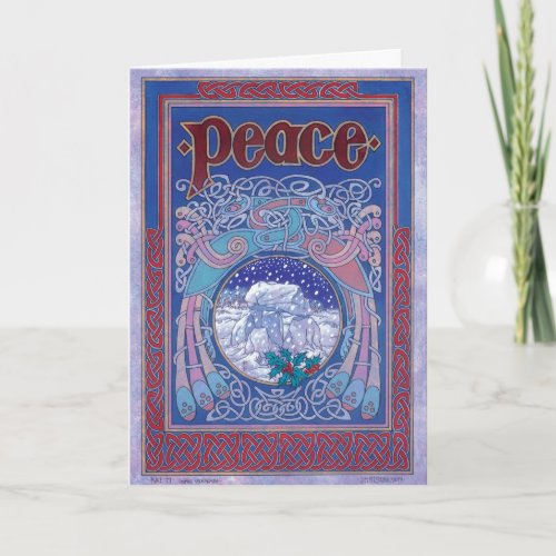 Peace Celtic Irish Christmas Card