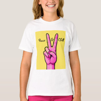 Peace & Chill ✌️ Minimal Cartoon Hand T-Shirt