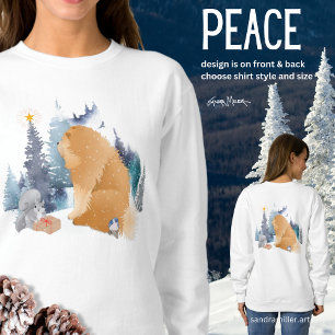 PEACE  Chow HOLIDAY on front and back  Sweatshirt