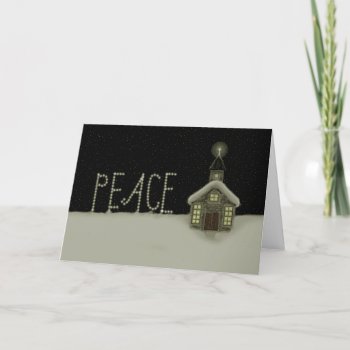 Peace Christian Christmas Holiday Card by christmastee at Zazzle