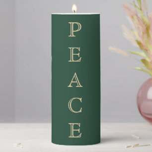Peace Christmas Candle