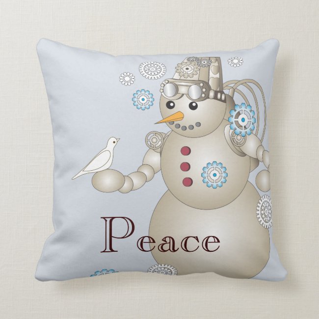 Peace - Christmas Cute Steampunk Snowman Kids