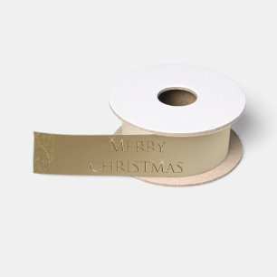Peace Christmas Satin Ribbon