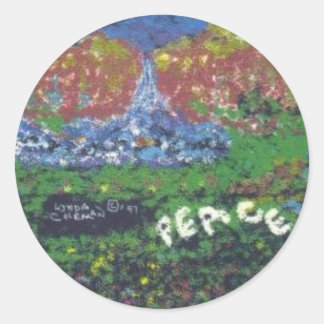 Peace Classic Round Sticker