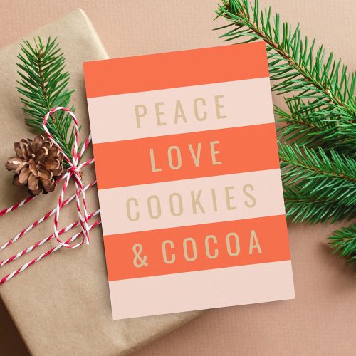 Peace  Cocoa Holiday Card