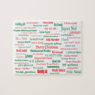 Peace Coexist Happy Merry Christmas Many Languages Jigsaw Puzzle