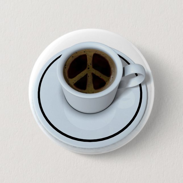 Peace coffee button (Front)