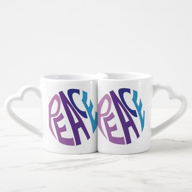 PEACE  COFFEE MUG SET (Front Nesting)