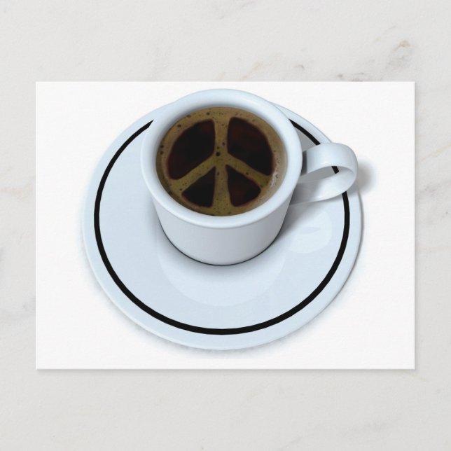 Peace coffee postcard (Front)