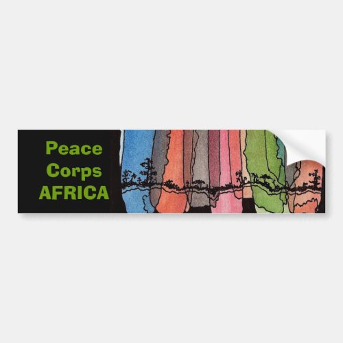 Peace Corps Africa Bumper Sticker