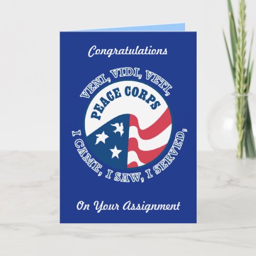 Peace Corps Assignment Greeting Card