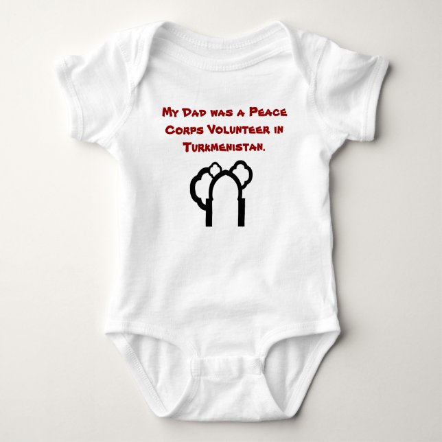 Peace Corps Dad Baby Bodysuit (Front)