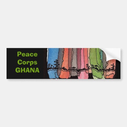 Peace Corps Ghana Bumper Sticker